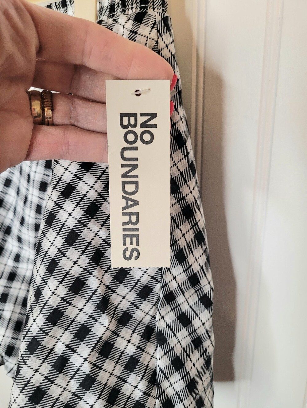 Bubble Skort Black & White Plaid NWT Size S - Picture 8 of 11